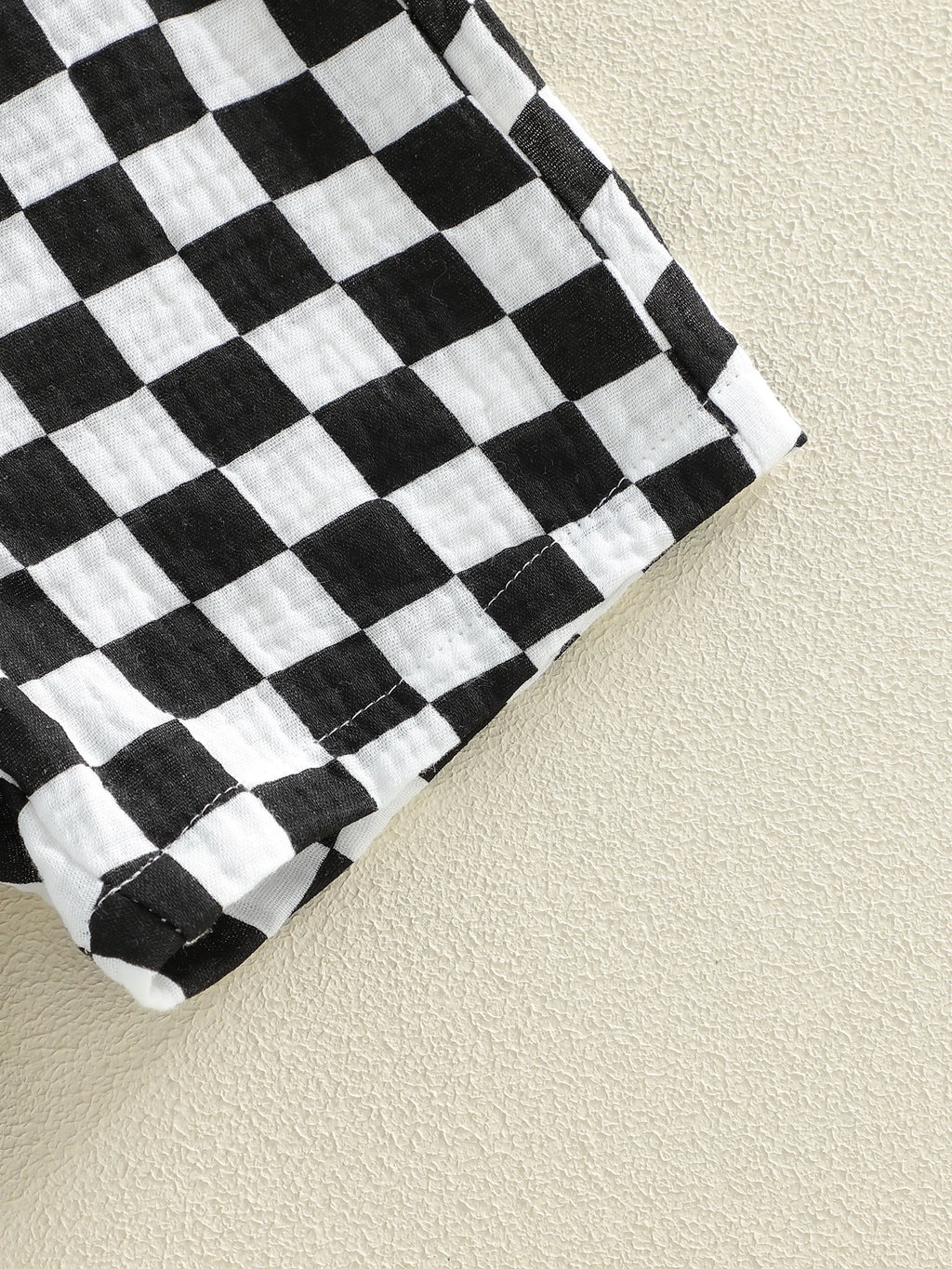 Checkered Collared Set