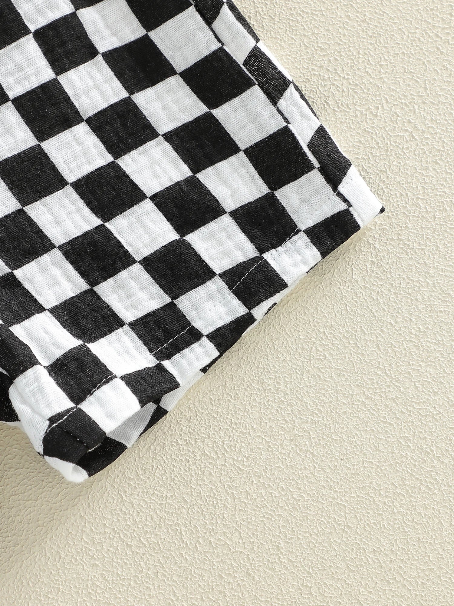 Checkered Collared Set