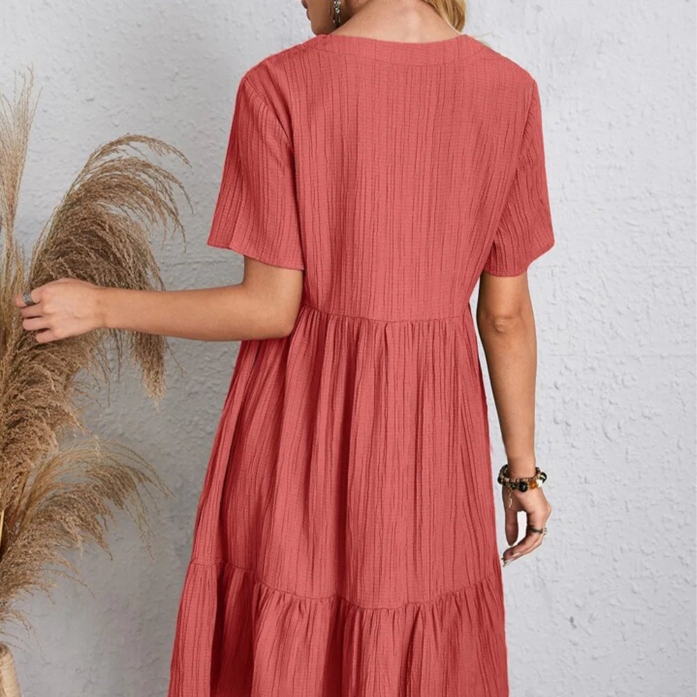 Ruffle Hem Dress