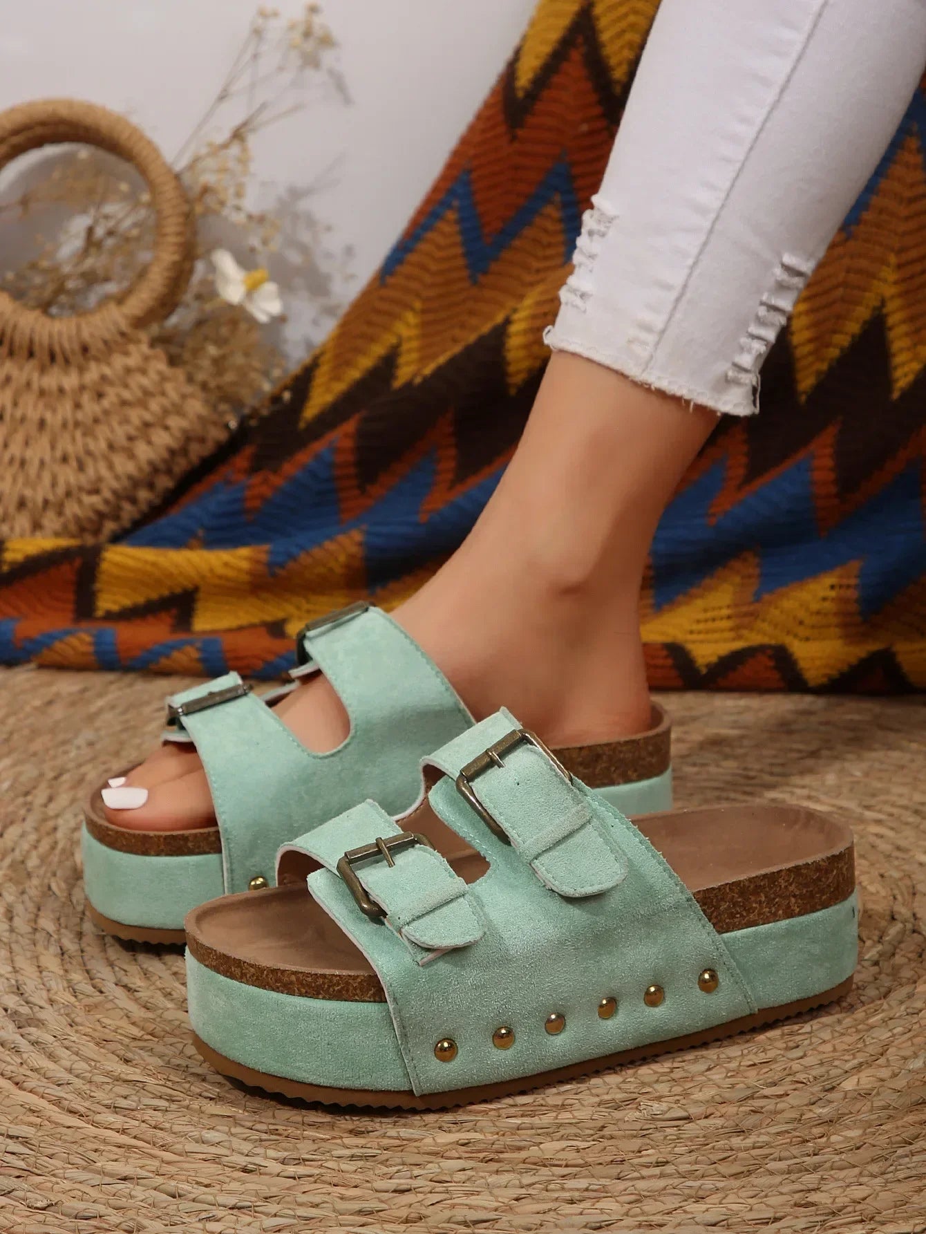 Platform Leather Sandals