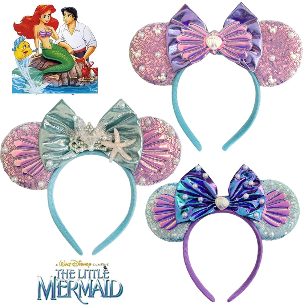 Sequined Character Mouse Ears Headband
