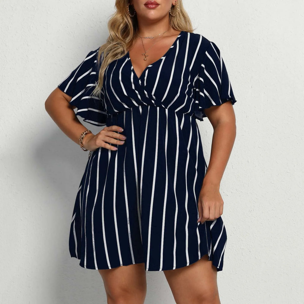 V-Neck Mini Dress