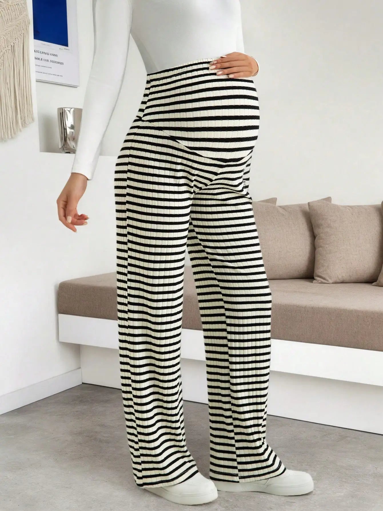 Maternity Ribbed Lounge Pants