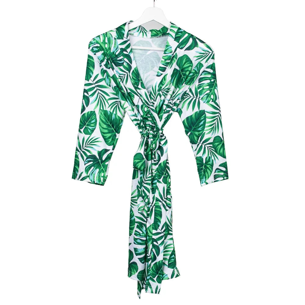 Maternity Robe & Matching Swaddle Set