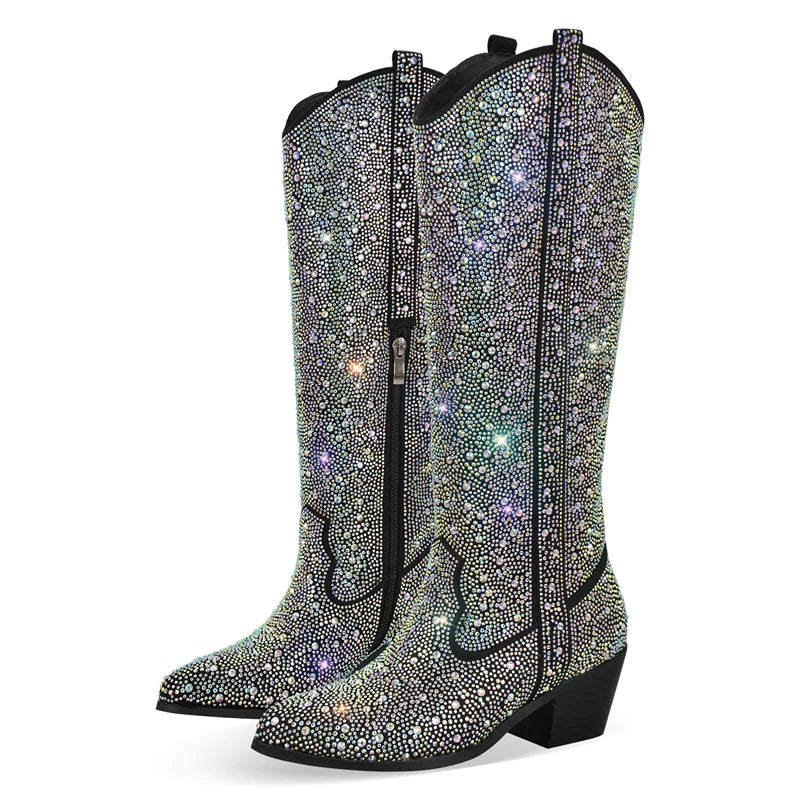 Sparkly Rhinestone Boots