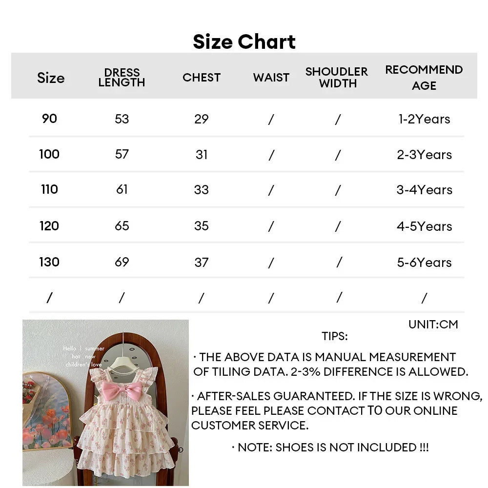 Little Girls Dress With Bow