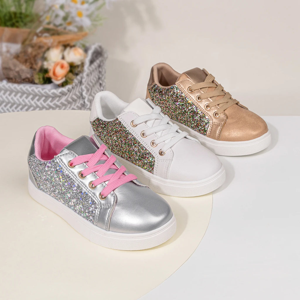 Girls Glitter Sneakers