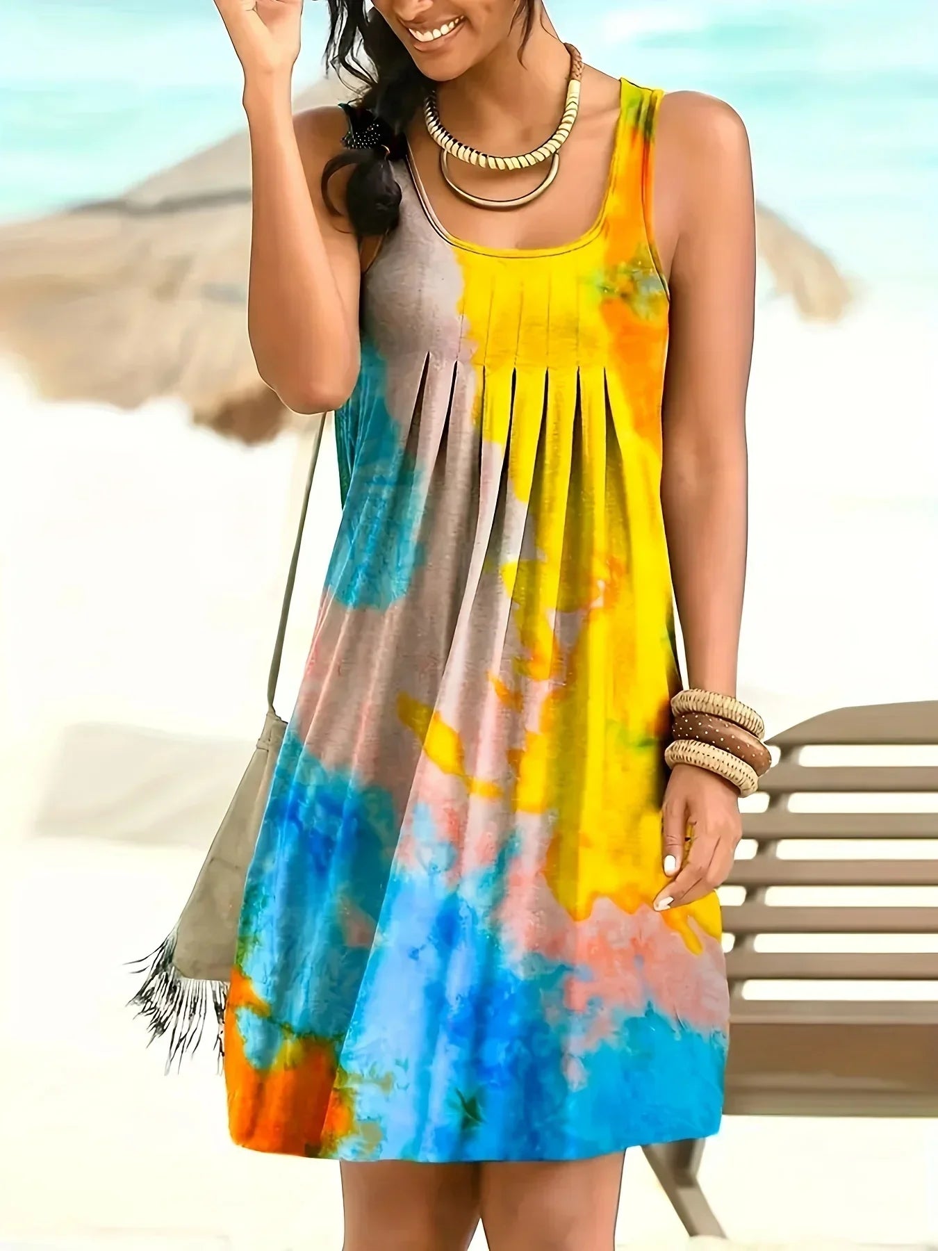 Tie-Dye Mini Dress