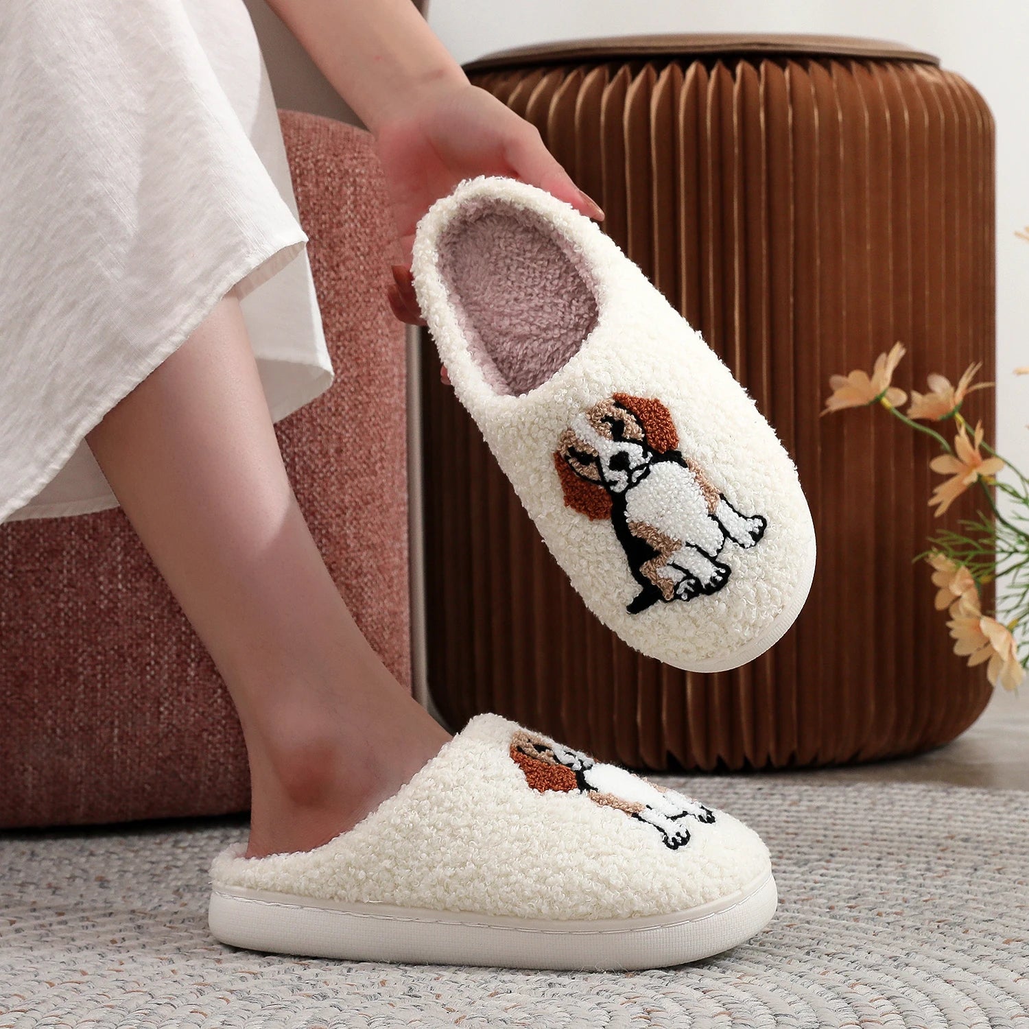 Best Mama Fuzzy House Slippers