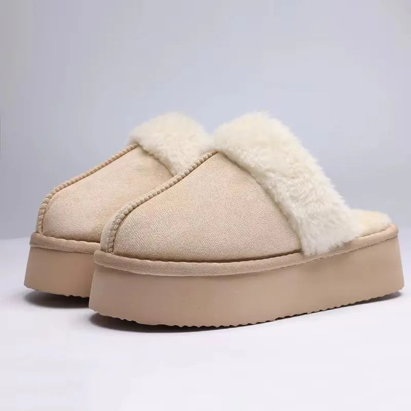 Platform Fuzzy Slippers
