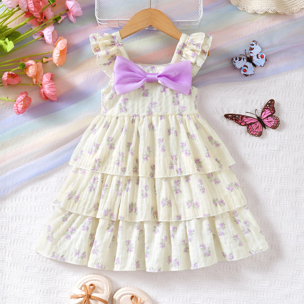 Little Girls Dress With Bow