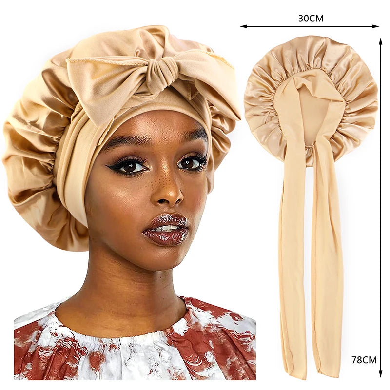 Satin Bonnet-With Tie