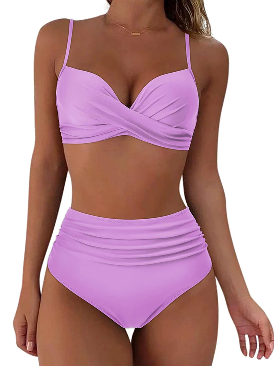Bikini Top&High Waist Bottoms
