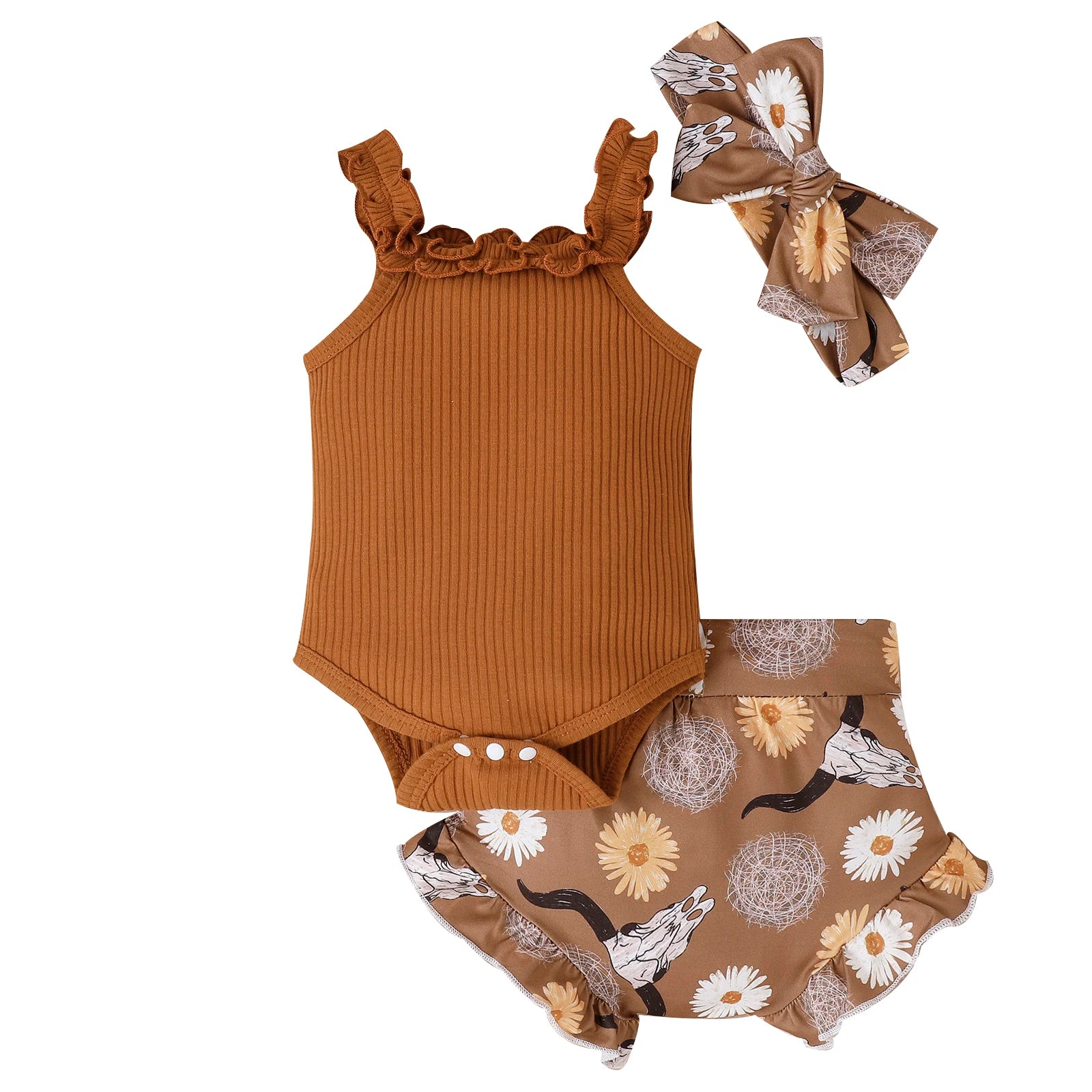 Baby Girl Summer Set-With Headband