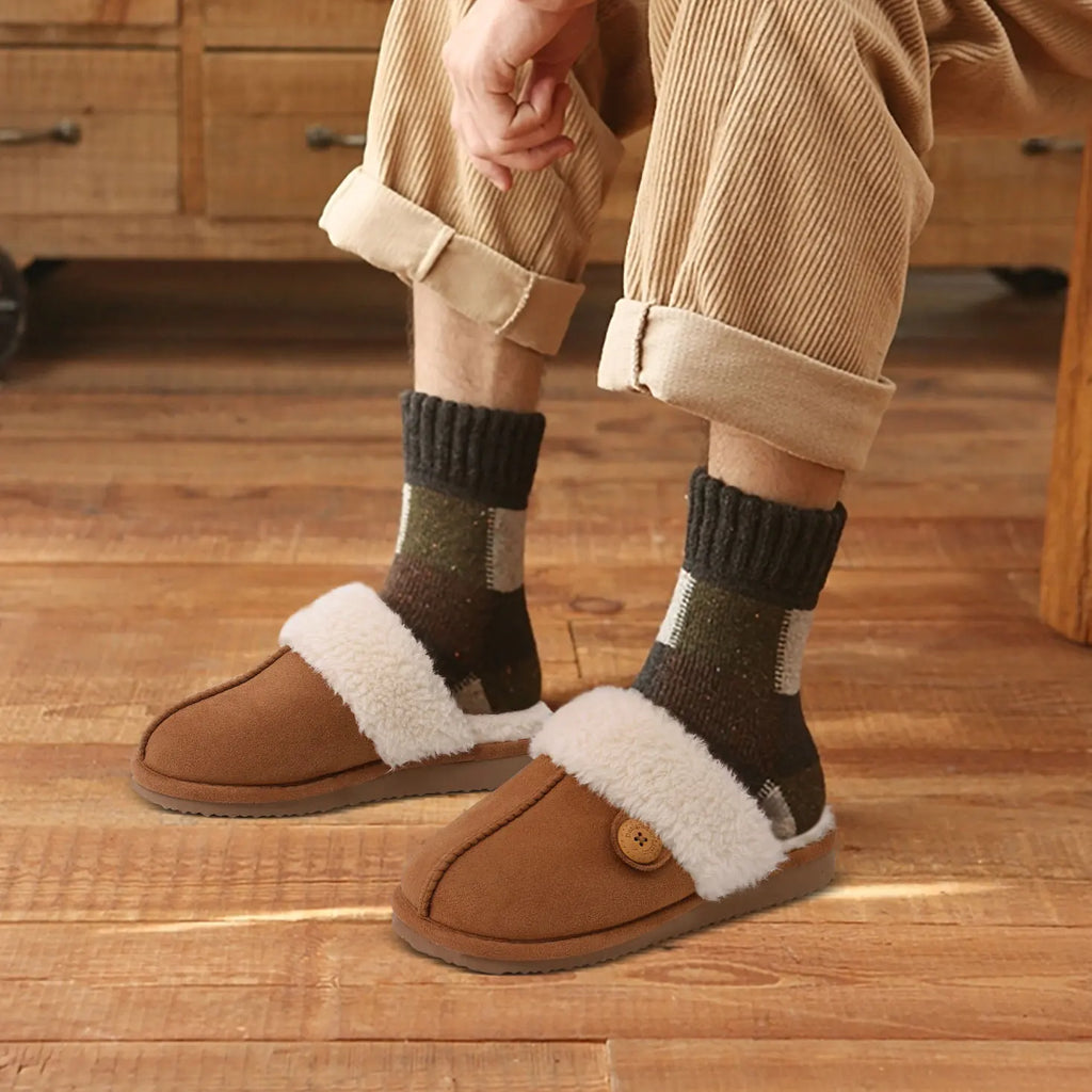 House Slippers with Fur