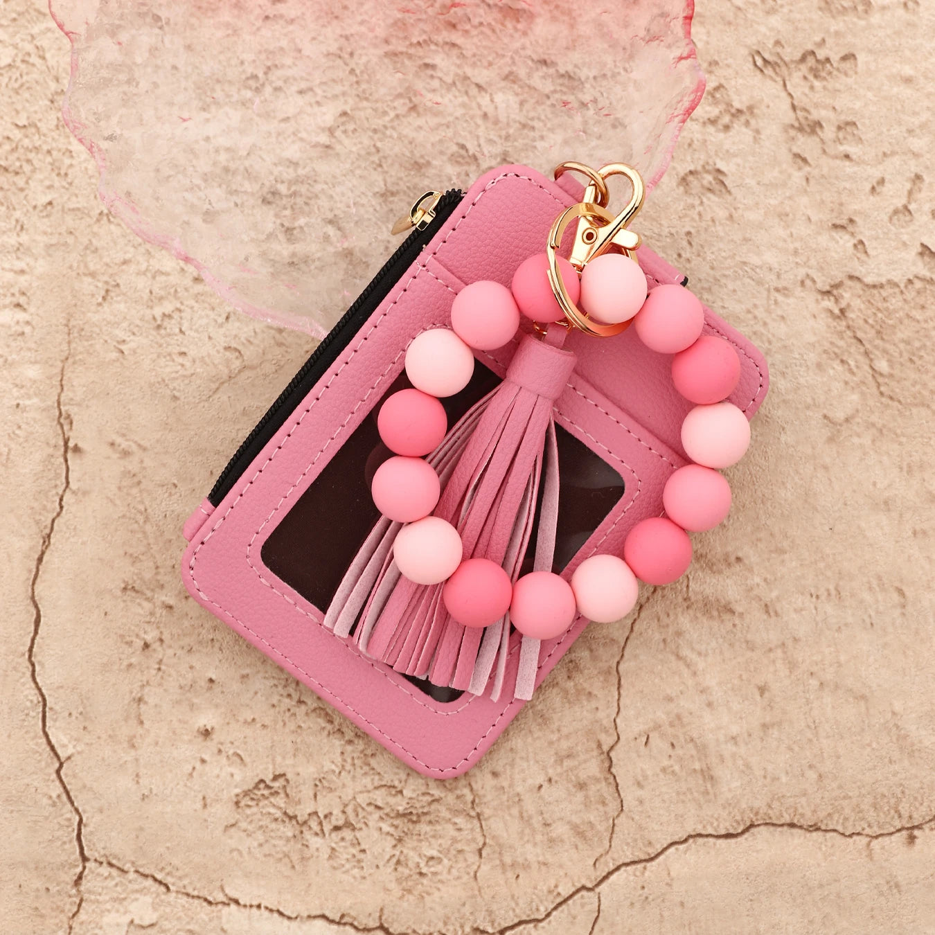 Bead Handled Wristlet