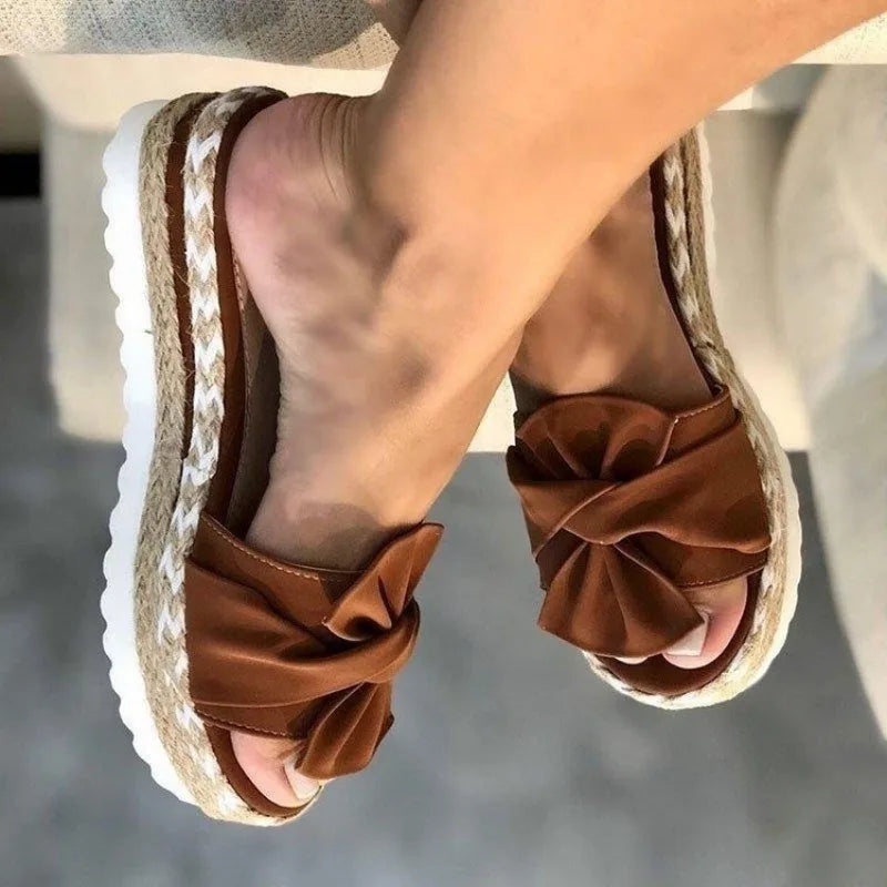 Bowknot Platform Sandals