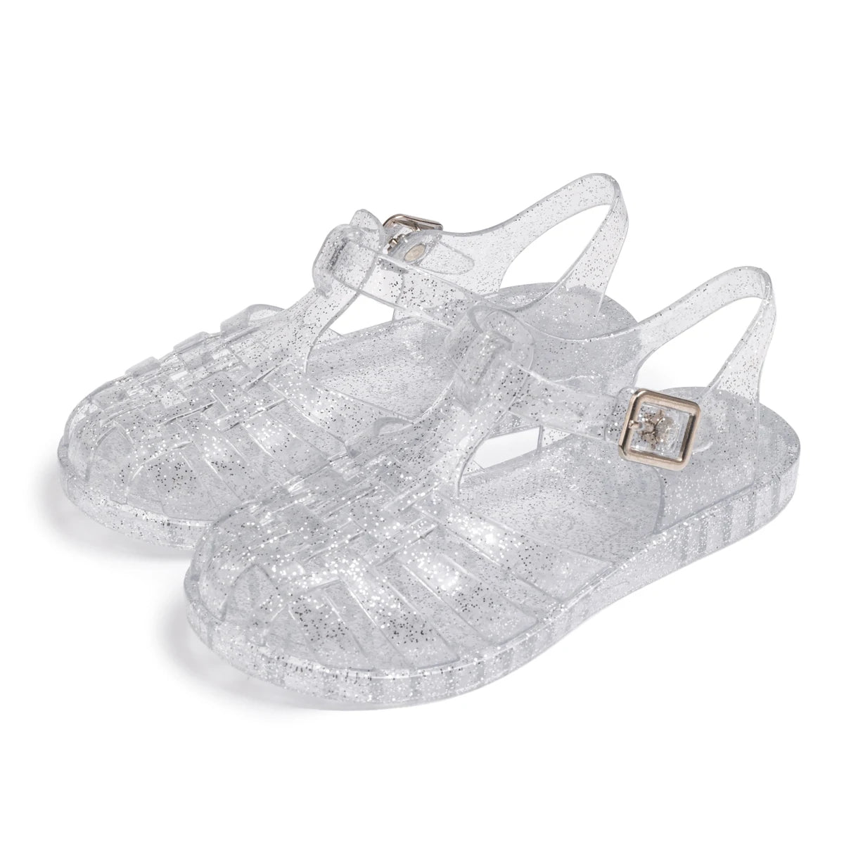 Girls Glitter Jelly Sandals