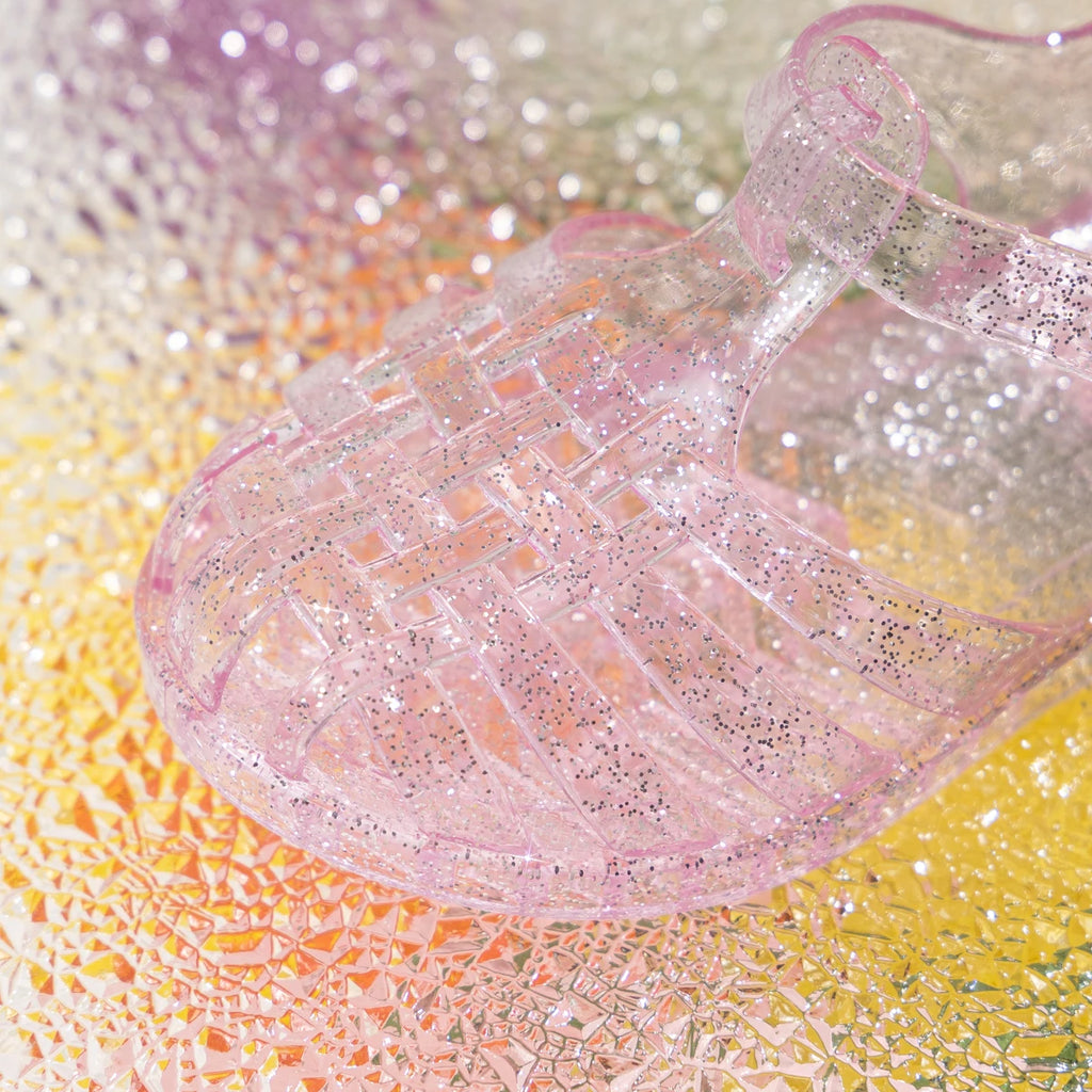Girls Glitter Jelly Sandals