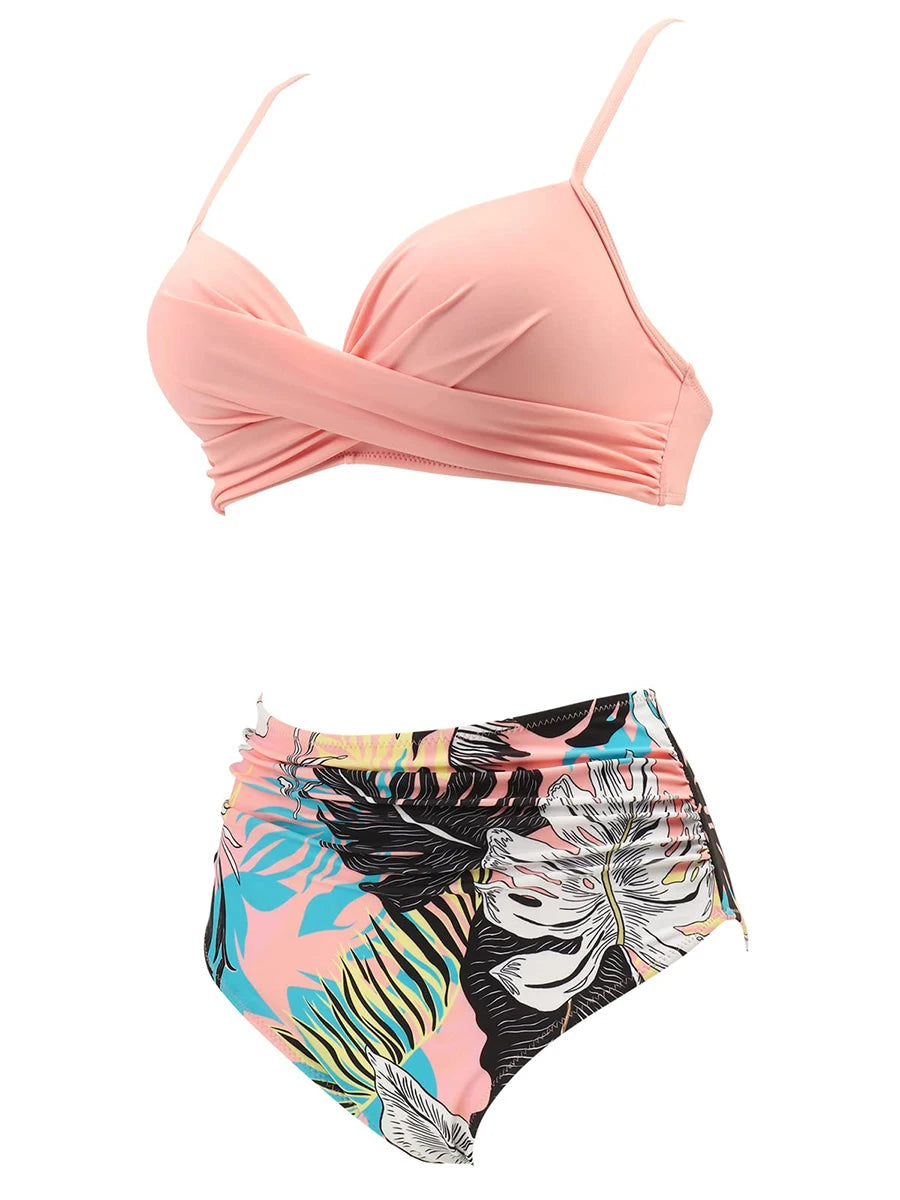 Bikini Top&High Waist Bottoms