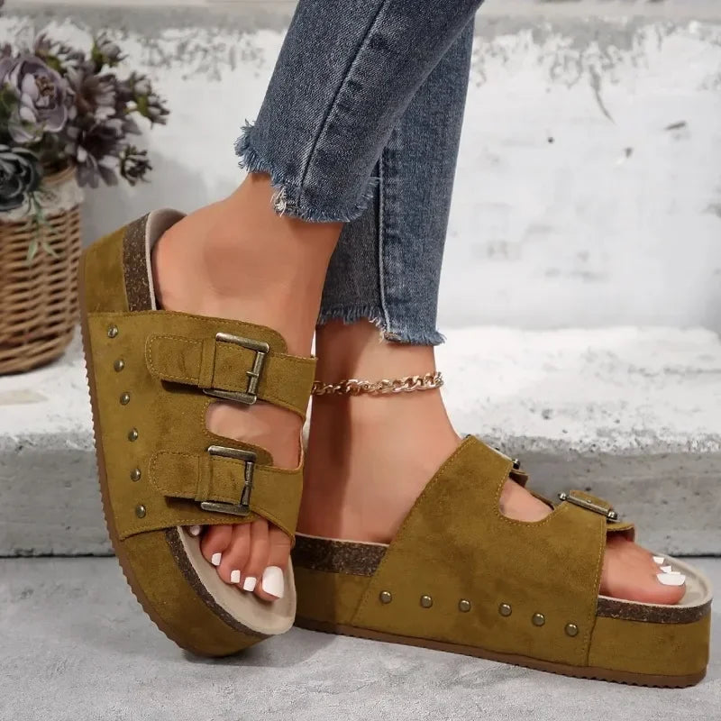 Platform Leather Sandals