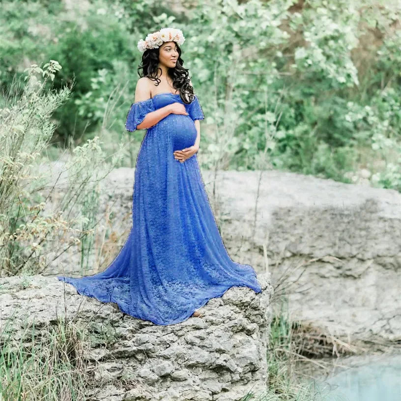 Lace Maternity Gown