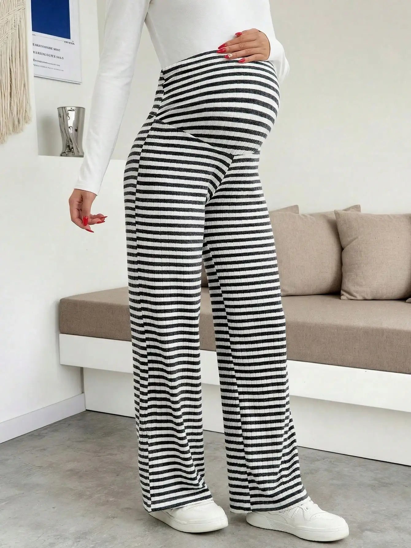 Maternity Ribbed Lounge Pants