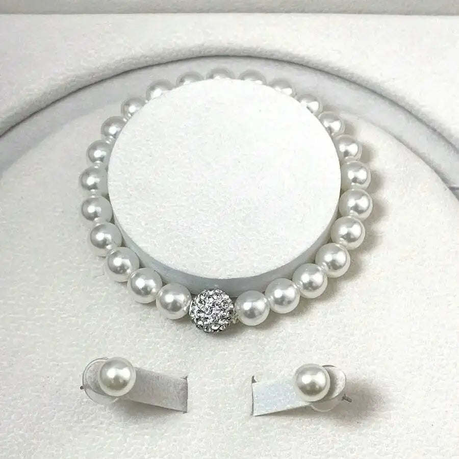 3 Pcs Pearl Jewelry Set