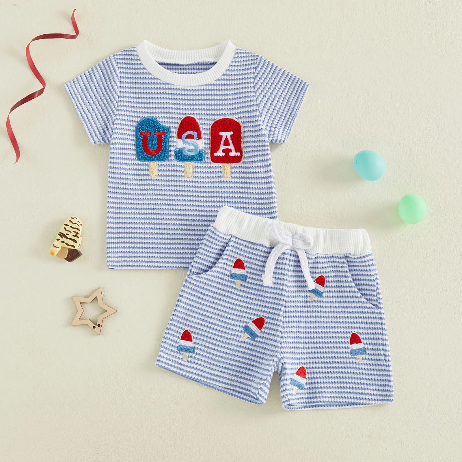 4th of July Popsicles Set