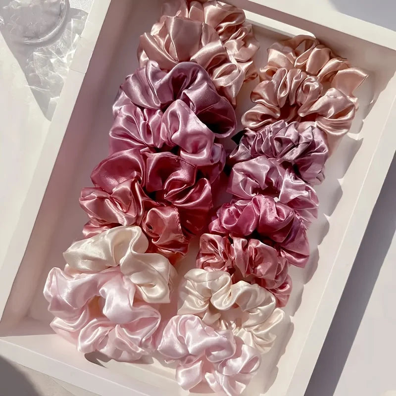 16Pcs Silk Scrunchie Set