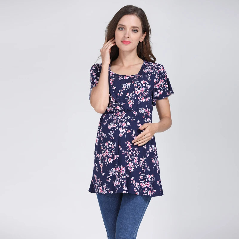 Floral Maternity/Nursing Top