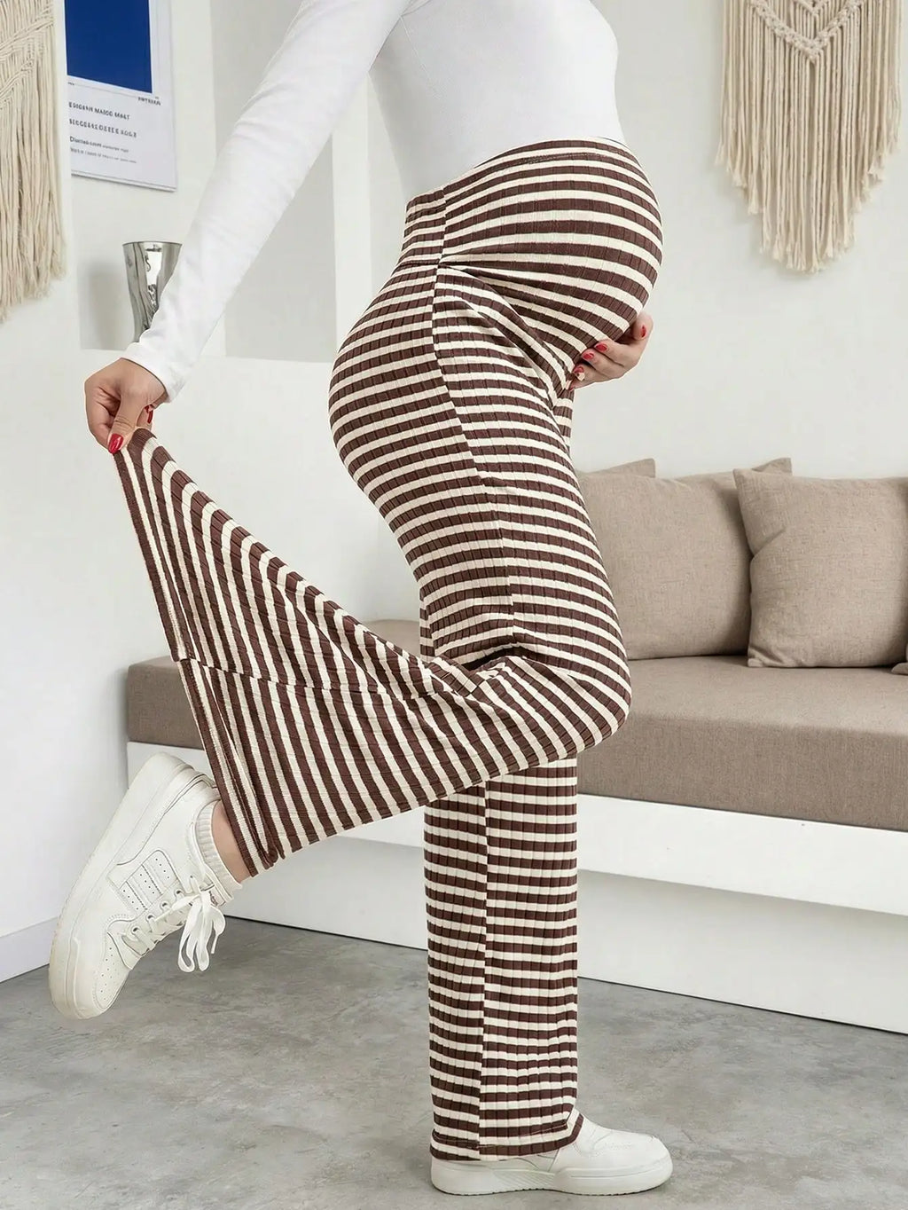Maternity Ribbed Lounge Pants