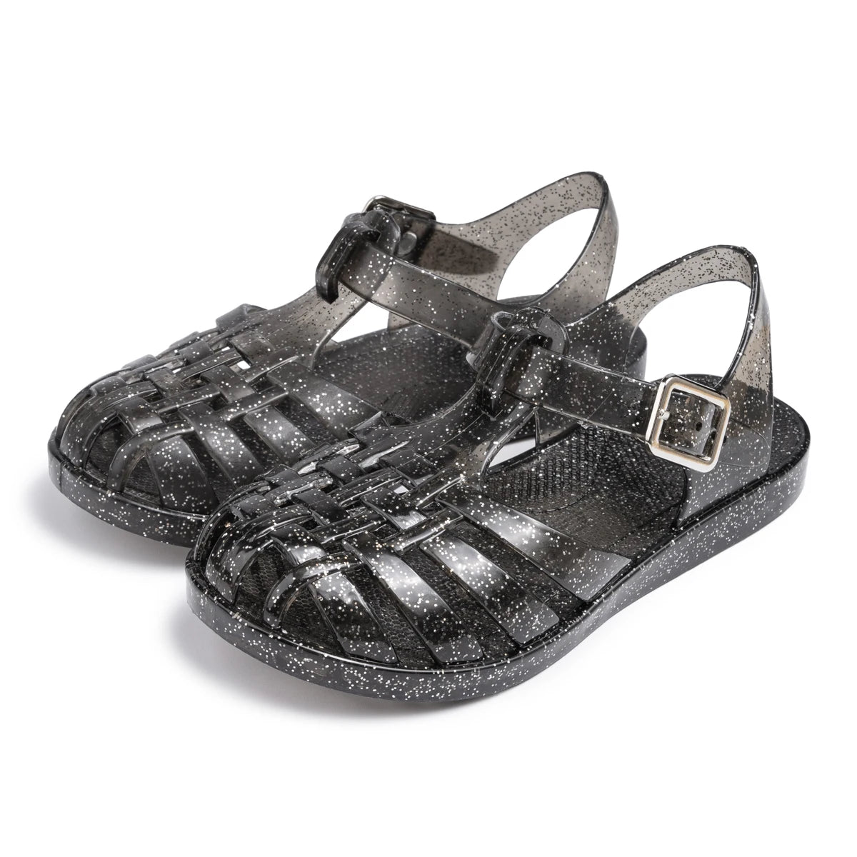 Girls Glitter Jelly Sandals