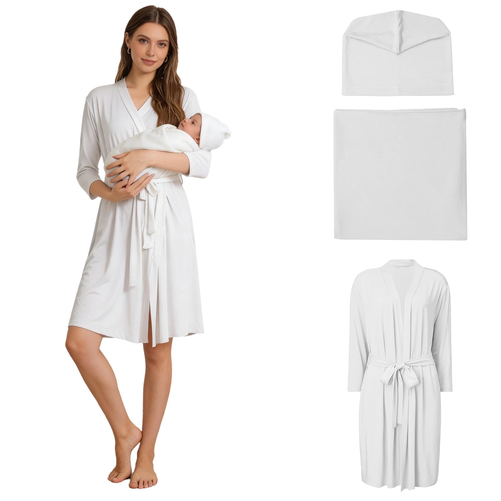 Delivery Robe & Swaddle Set