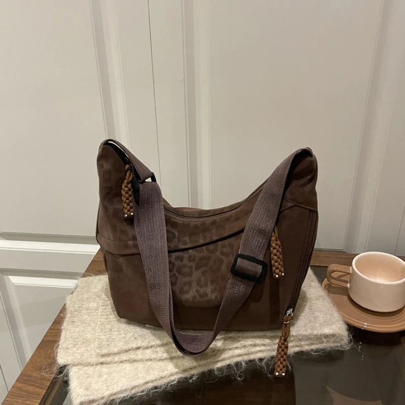 Leopard Soft Leather Handbag