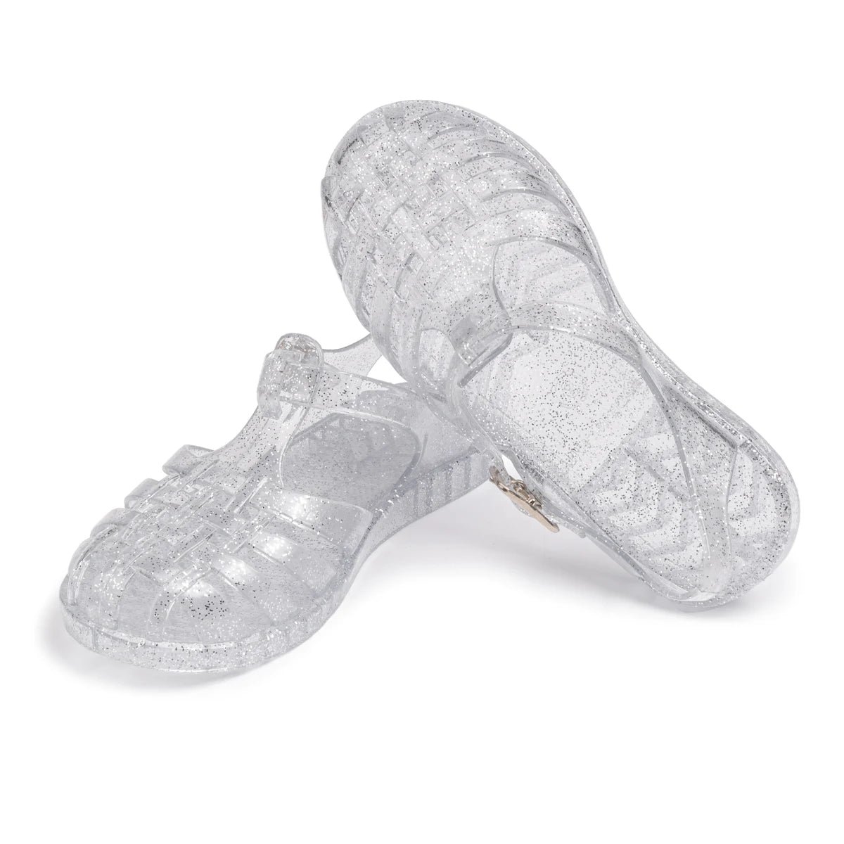 Girls Glitter Jelly Sandals