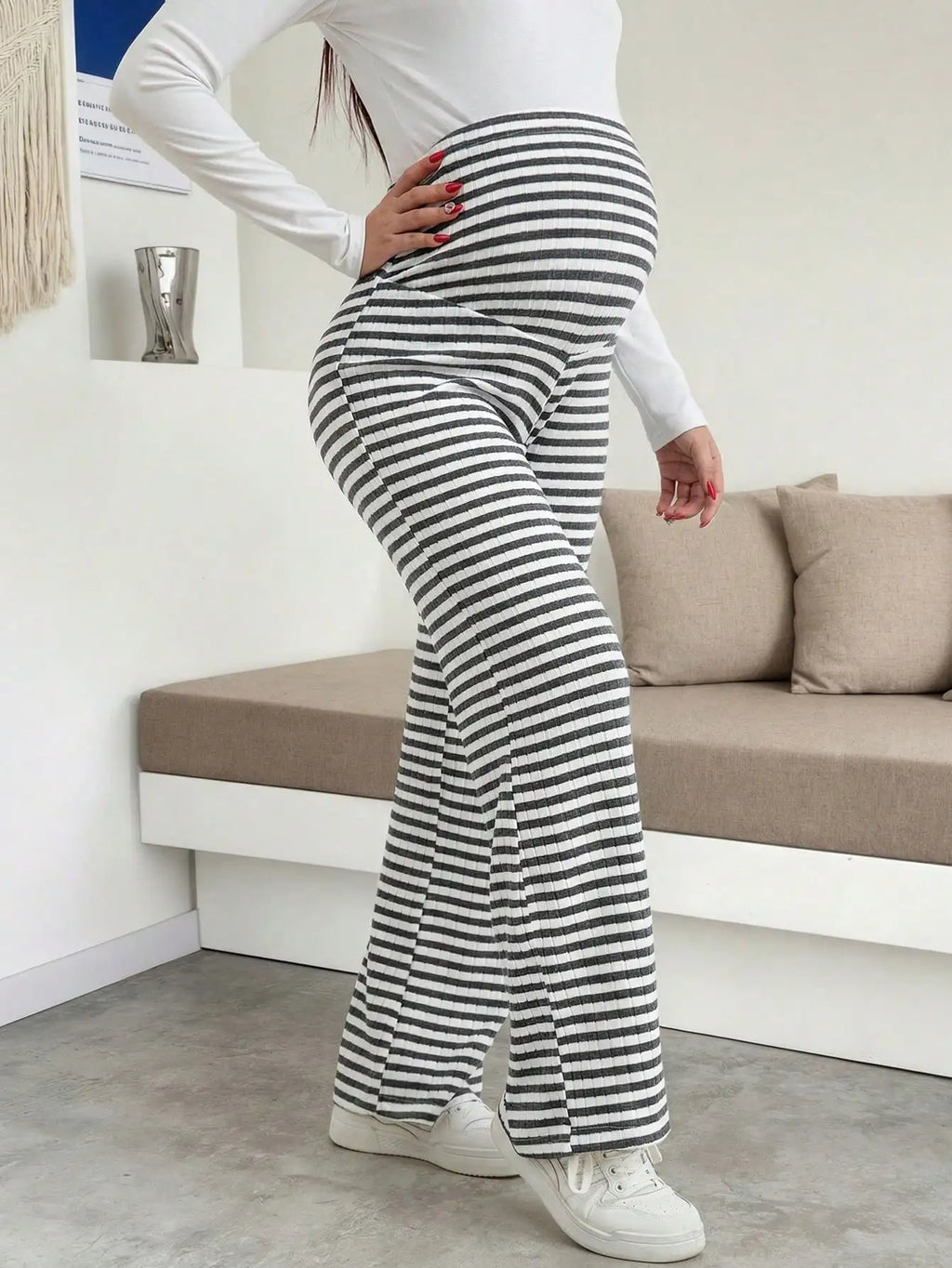Maternity Ribbed Lounge Pants