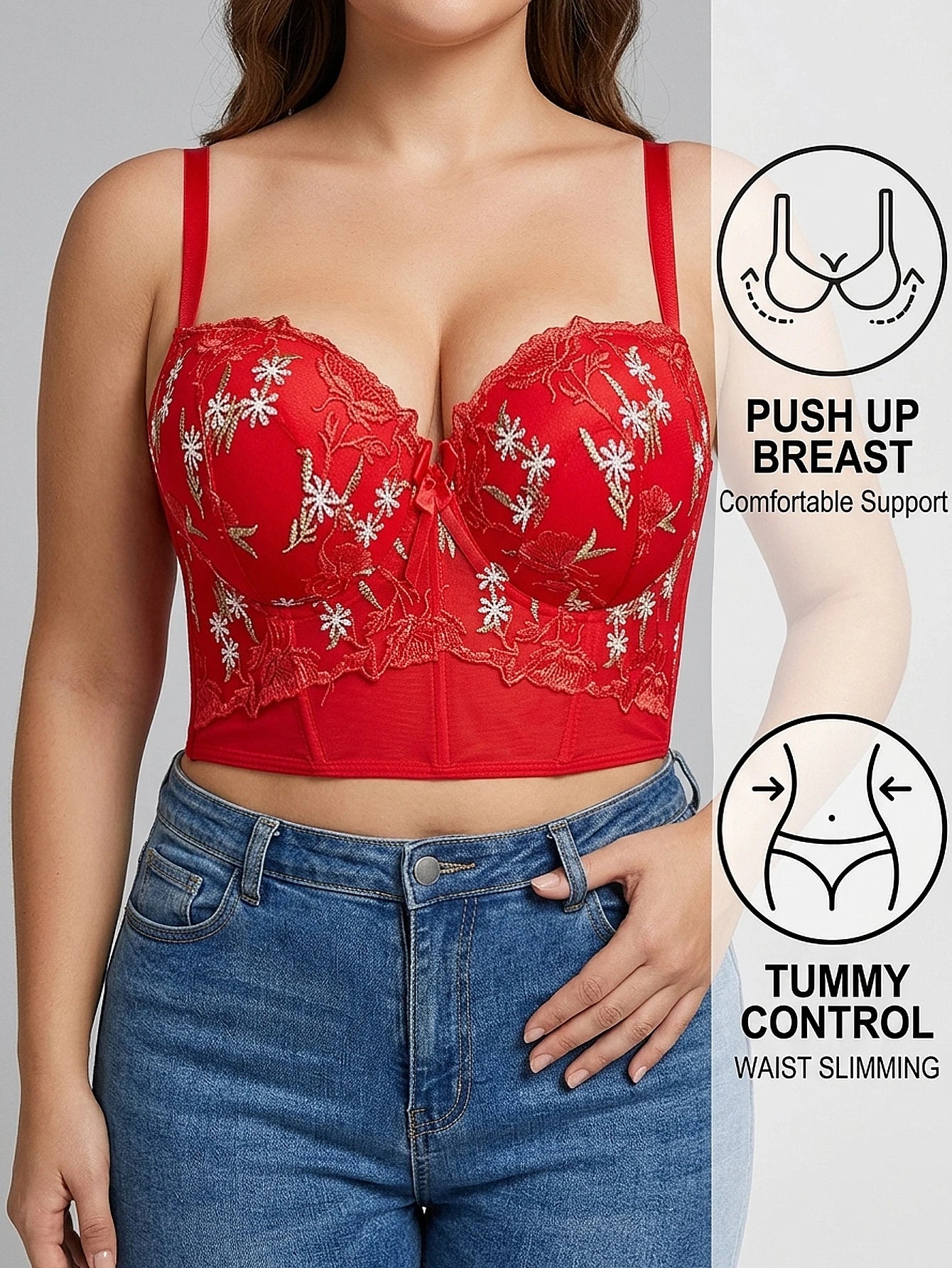 Floral Bustier