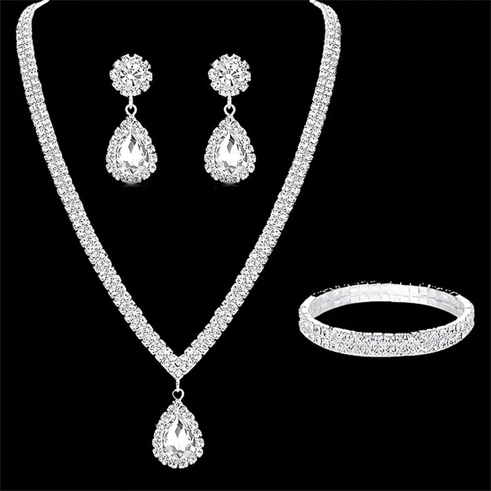 Alloy & Cubic Zirconia Jewelry Set