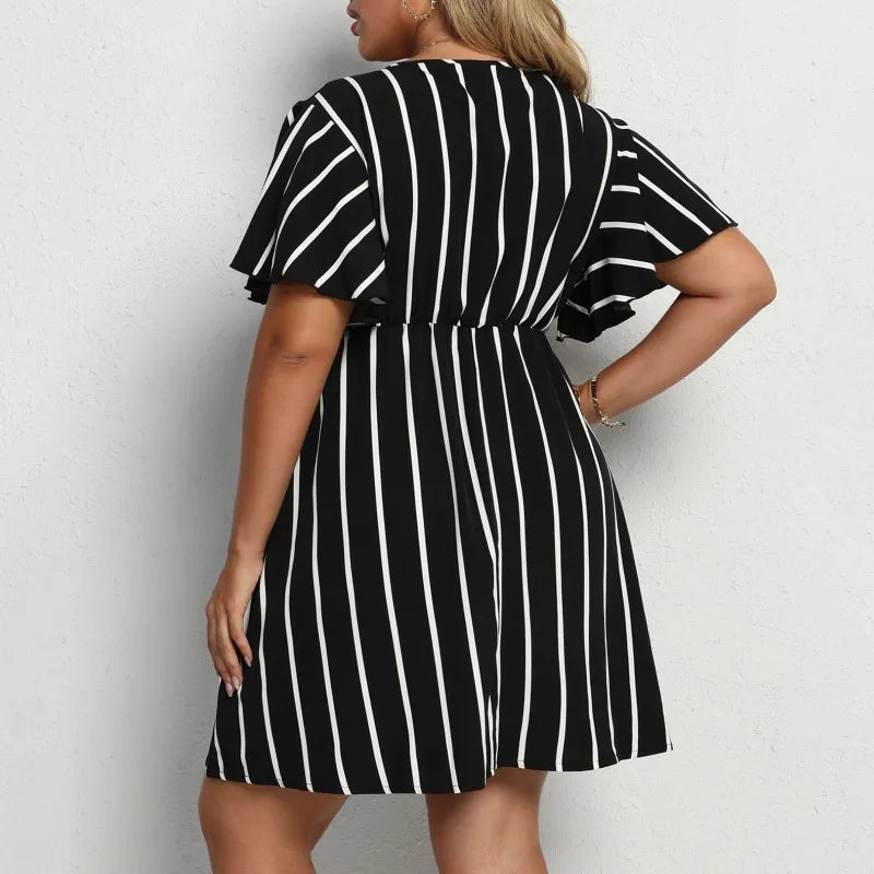V-Neck Mini Dress