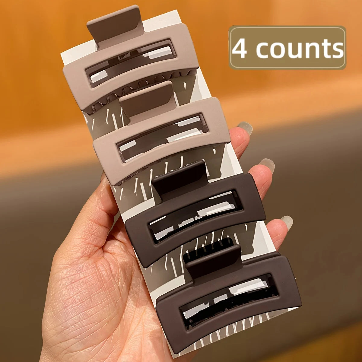 4Pcs Medium Claw Clip Set