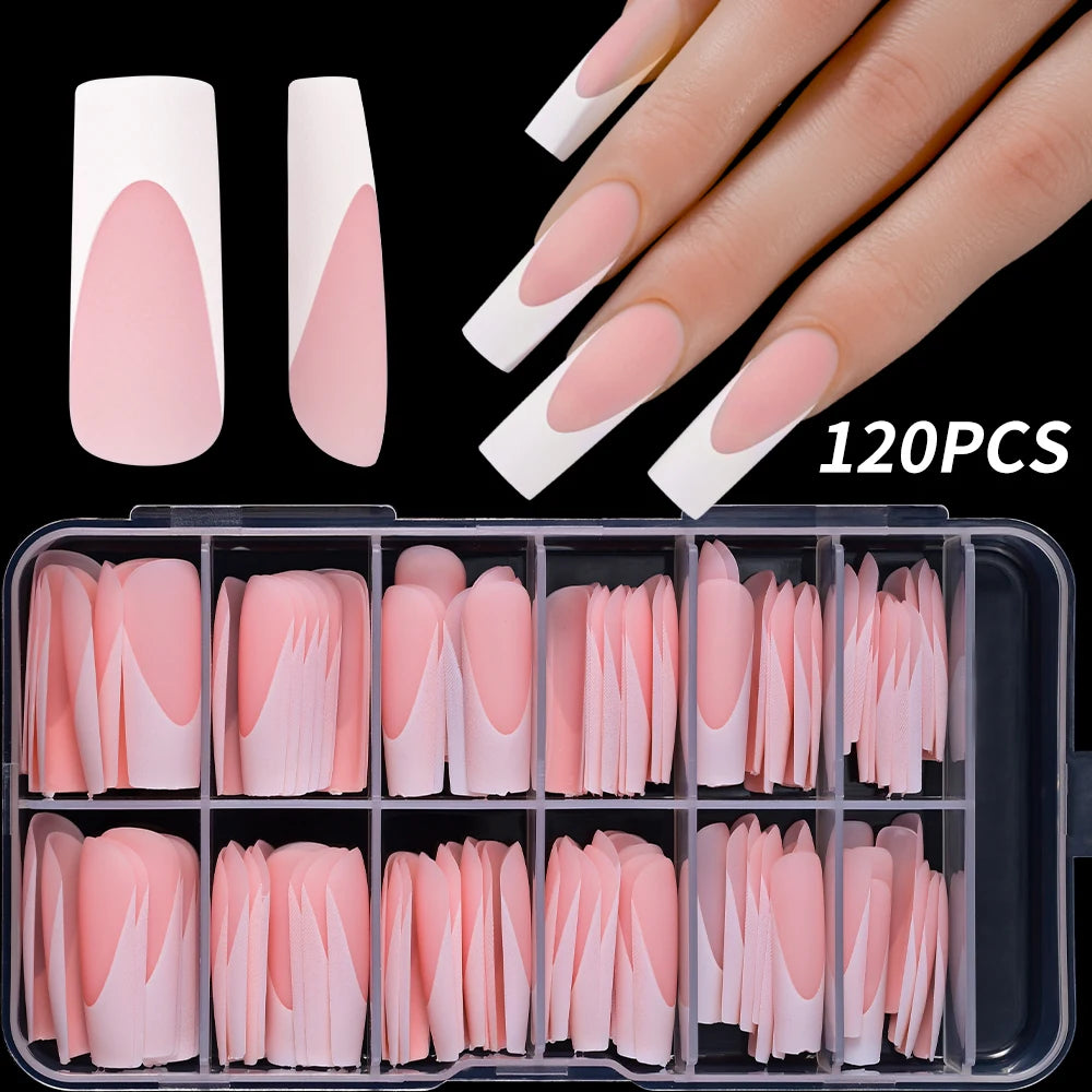 French Tip False Nails(120Pcs/240Pcs)