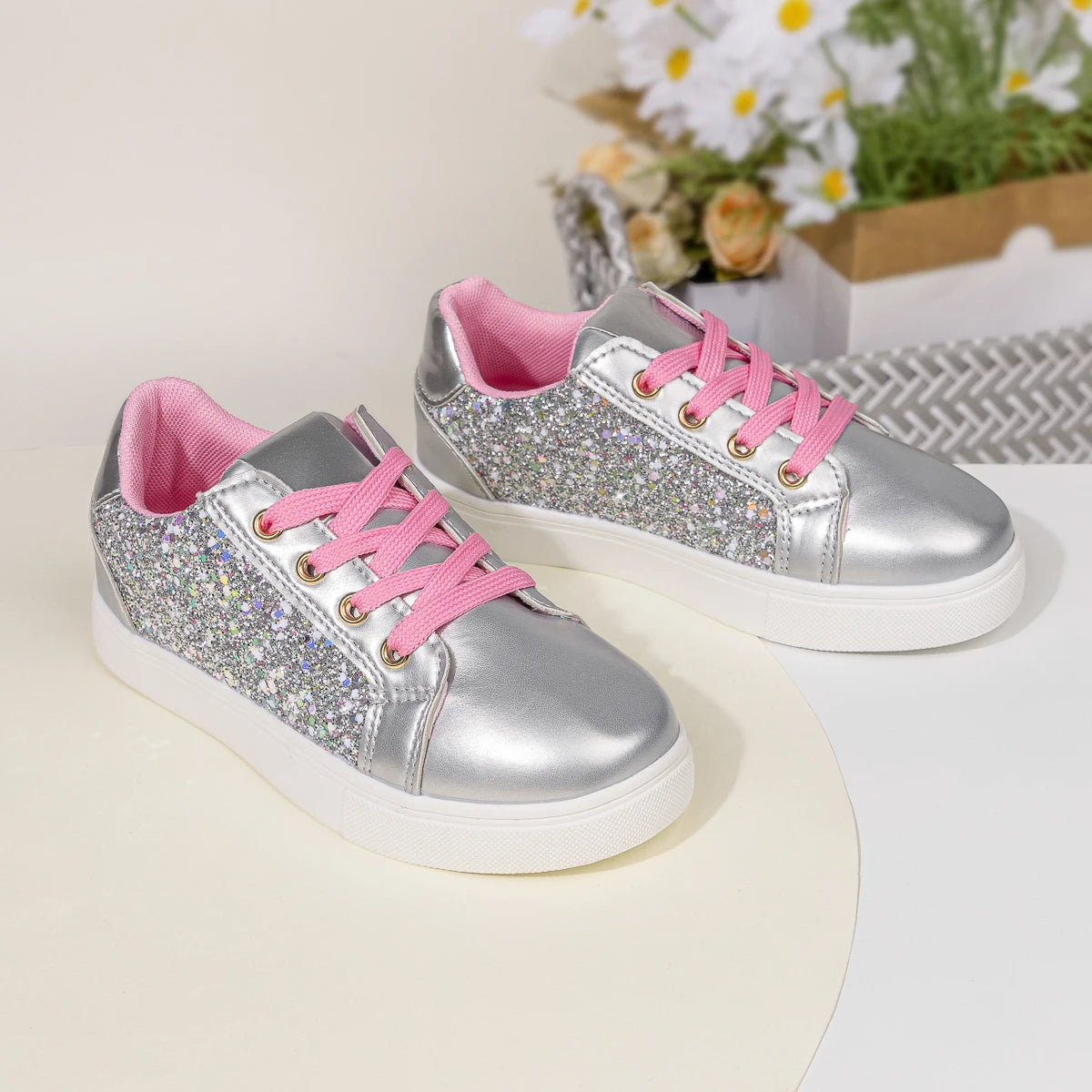 Girls Glitter Sneakers