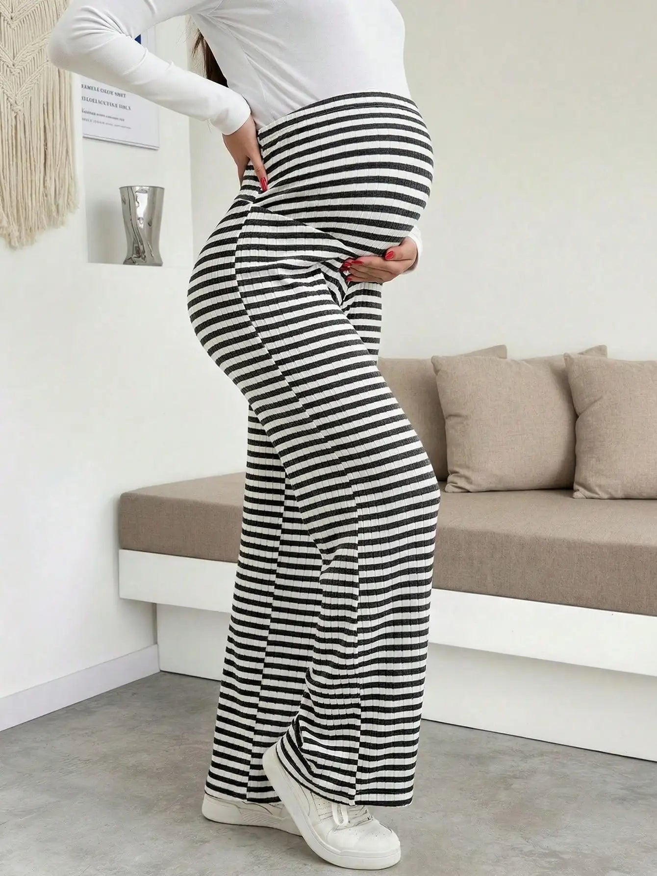Maternity Ribbed Lounge Pants