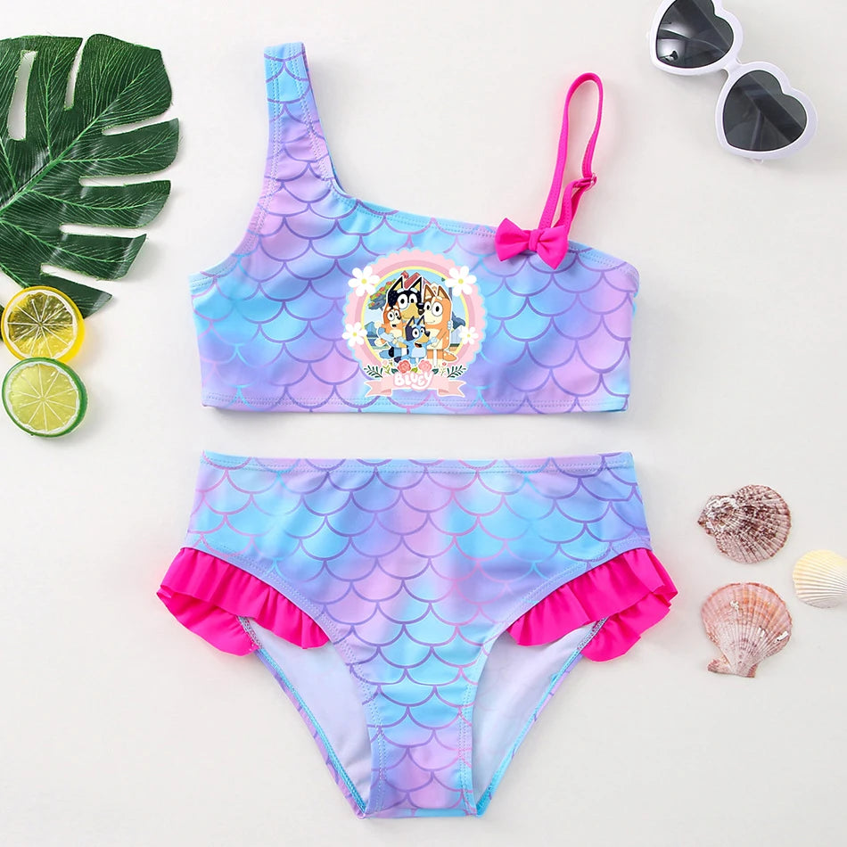Two-Piece Bluey Swimsuit