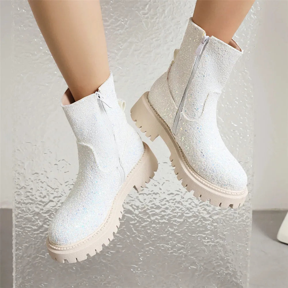 Chelsea Glitter Booties
