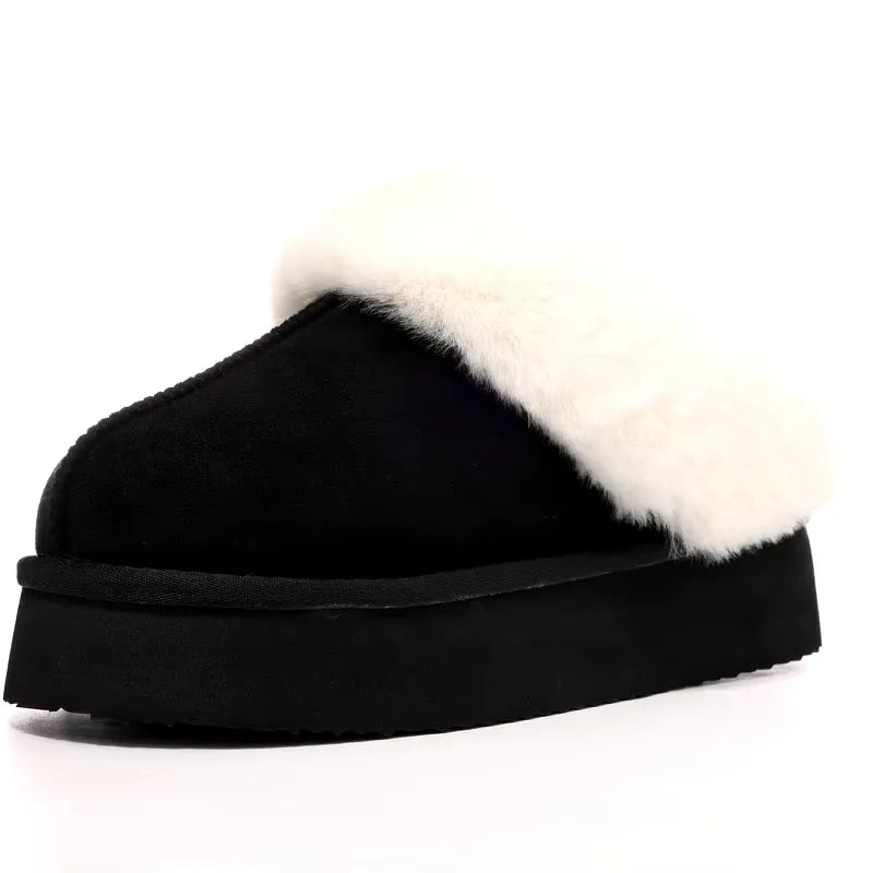 Platform Fuzzy Slippers