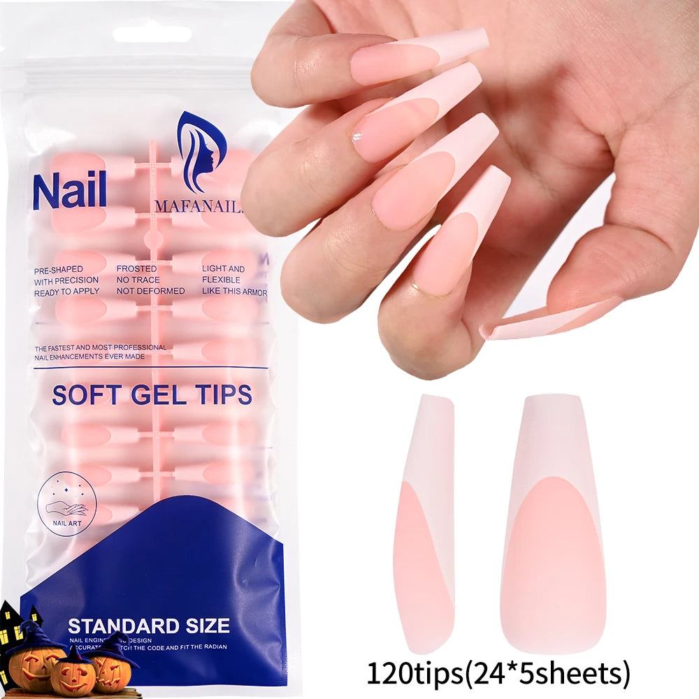 French Tip False Nails(120Pcs/240Pcs)