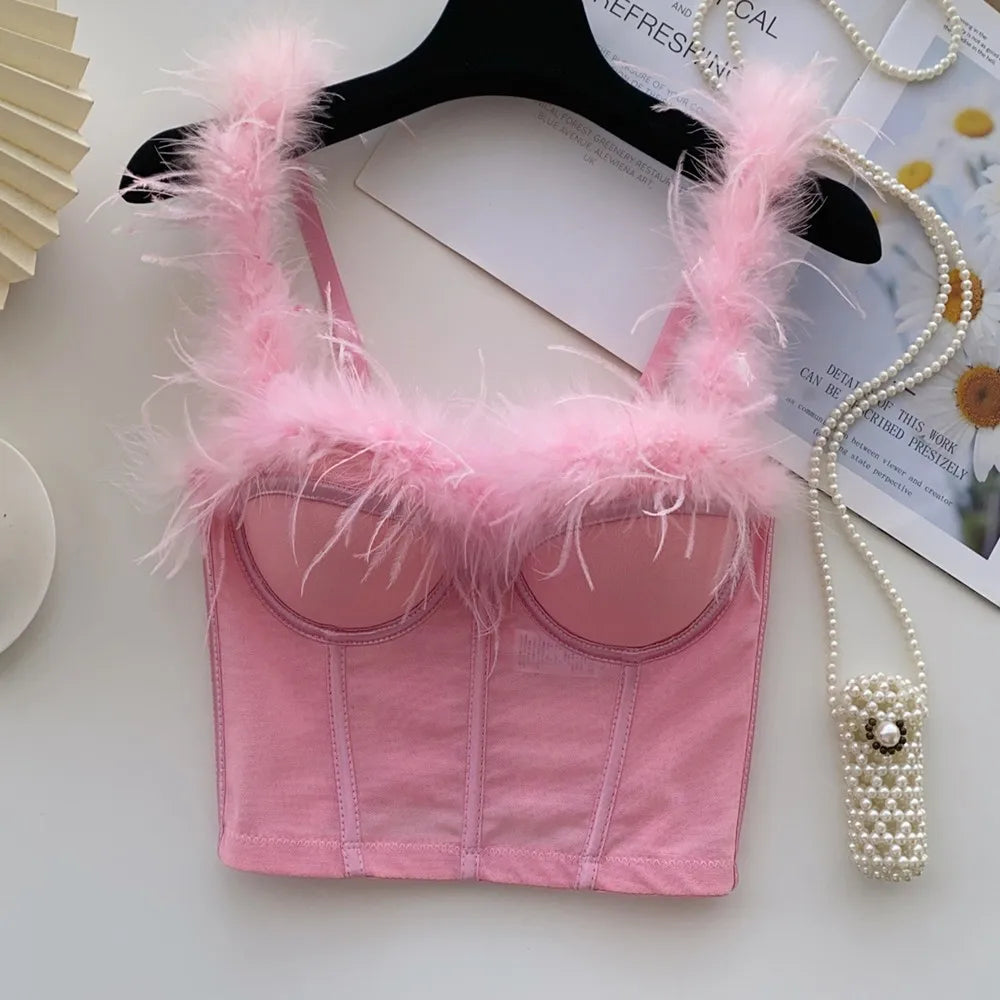 Feathered Bustier