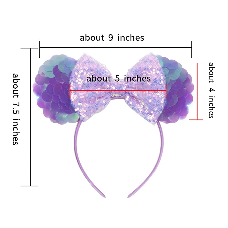 Sparkly Sequin Mouse Ears Headband